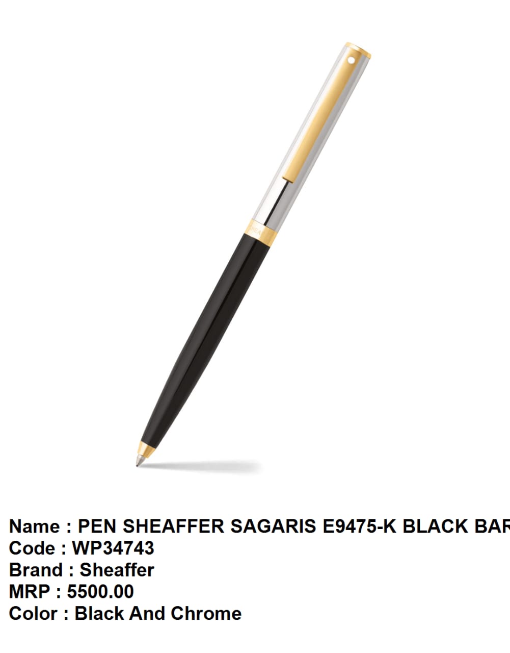 Pen sheaffer sagaris E9475-K gloss black